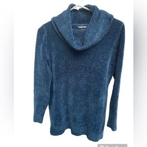 Land’s End Velour Sweater| Size Small | Teal Blue | Like New Condition‎ |